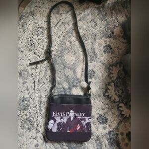 Elvis Presley Black Crossbody Bag
